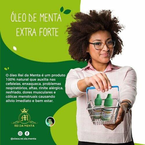 Kit 5 Óleos De Menta Gotas De Saúde Piperita 100% Natural - Rei da Menta
