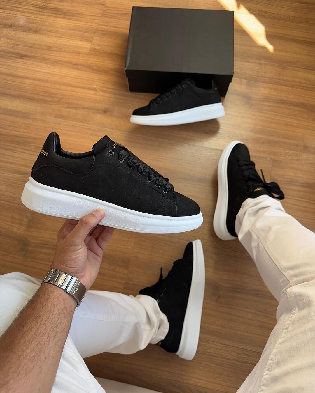 Comprar Alexander Mcqueen preto branco Camurça