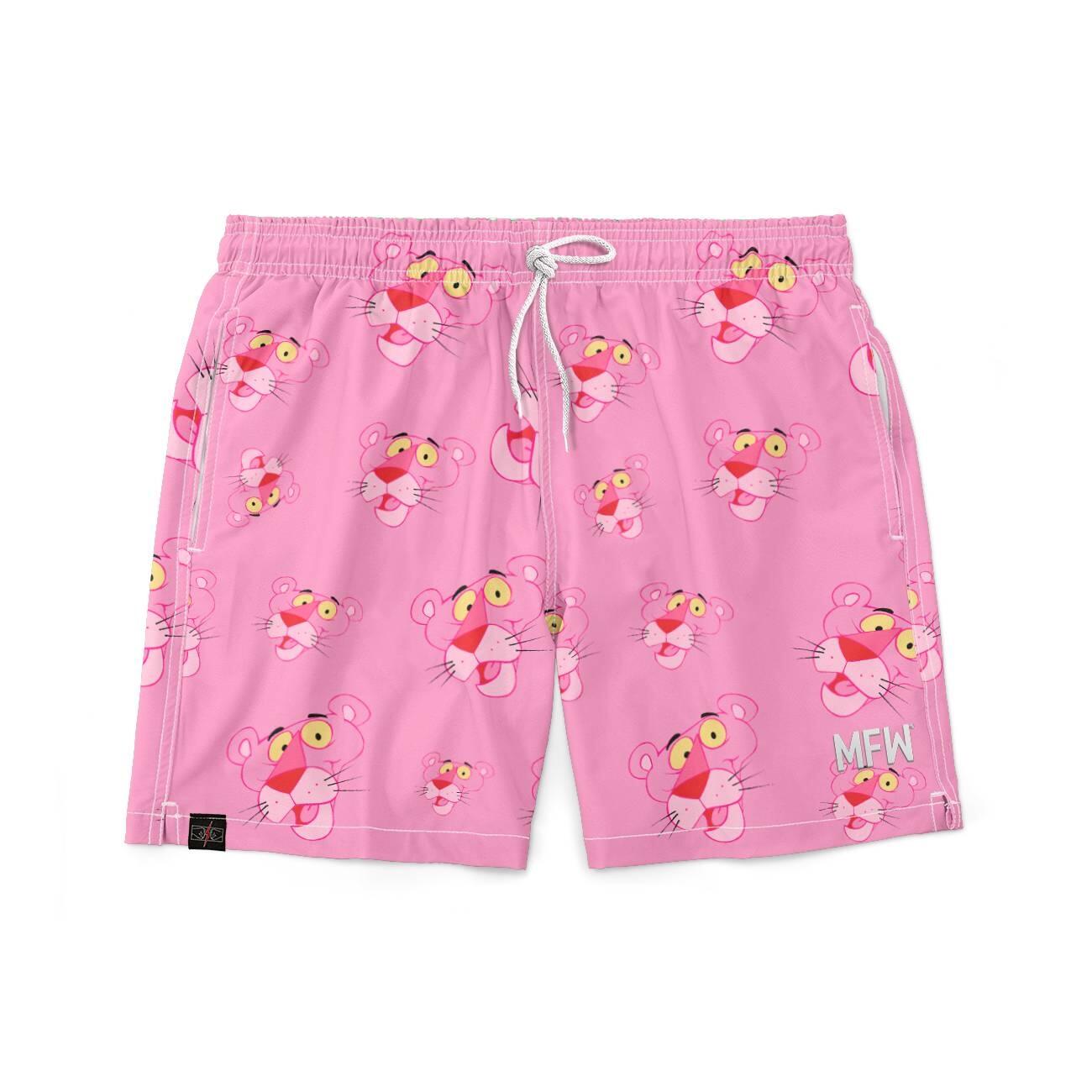 MARK&LONA Act Panther Shorts サイズS Short Pantera cor de Rosa Tactel Masculino - R$45,00