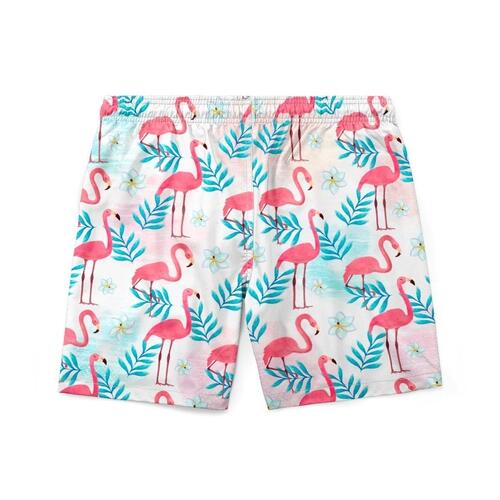 Short Flamingo Rosa Tactel Masculino - R$90,00