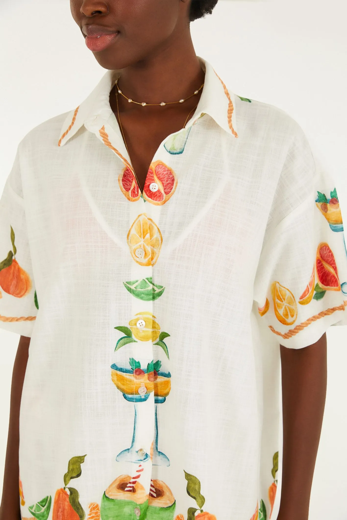 Comprar Camisa Coquetel Lenço FARM - Alto Verão 2026 - Loja KJU Brasil