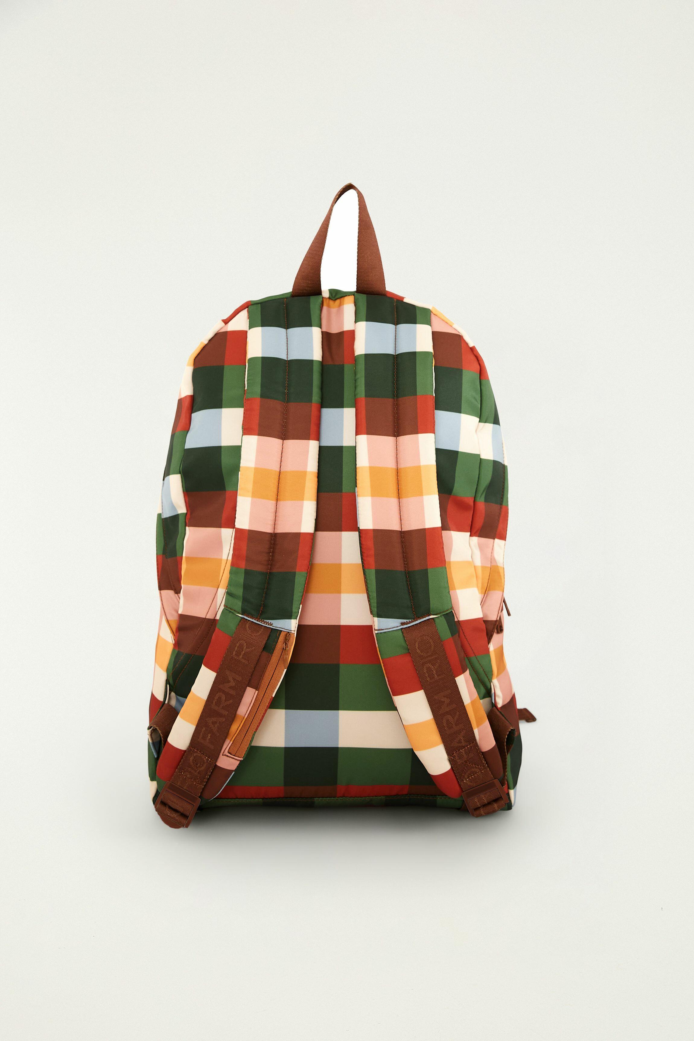 ク*り様 goa monsterbighoodie furmodcoat mil Comprar Mochila Farm Xodó Xadrez Multicolorido FARM ETC - Alto