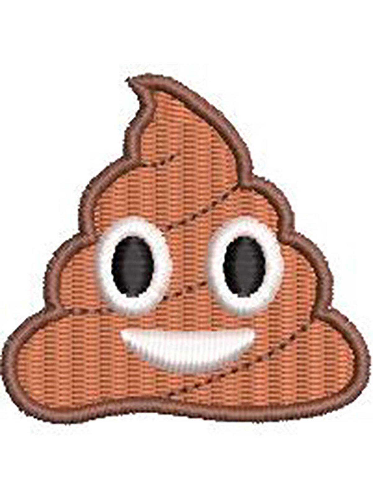 COCO(⁎ᴗ͈ˬᴗ͈⁎) Comprar Patch Bordado Emoji Cocô 5x5 cm Cód.3245 - a partir de R$14,36