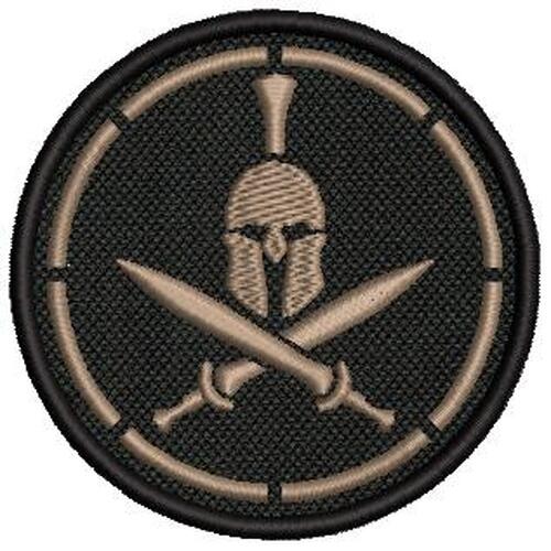 Dagger Shield PVC Patch Für Airsoft & Paintball – Klettverschluss, 30x50 Mm, Taktisches Abzeichen