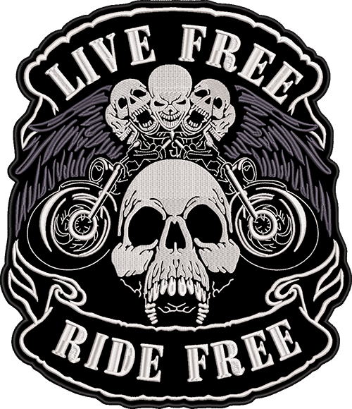 PATCH-YAMA Kategorisinde Live Free Ride Free Büyük Patch