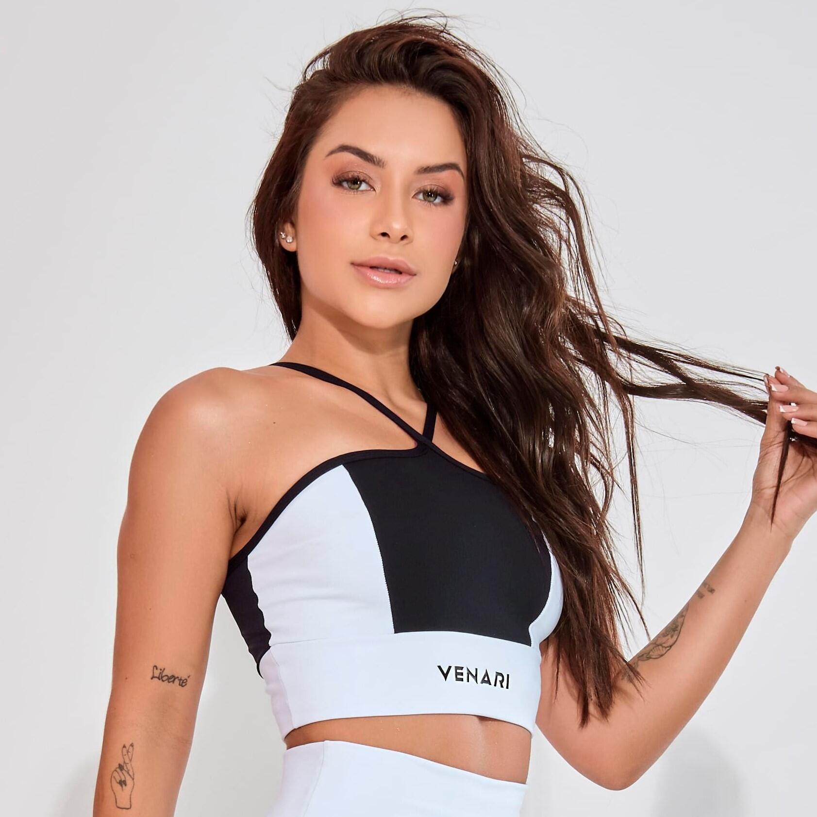 Top Cropped Fitness Branco