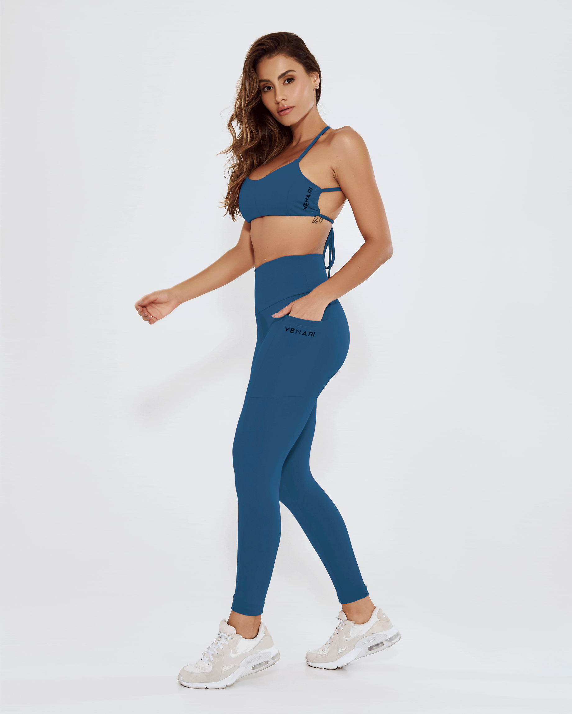 Comprar Calça Legging New Basic Com Bolso Azul Profundo Roupas