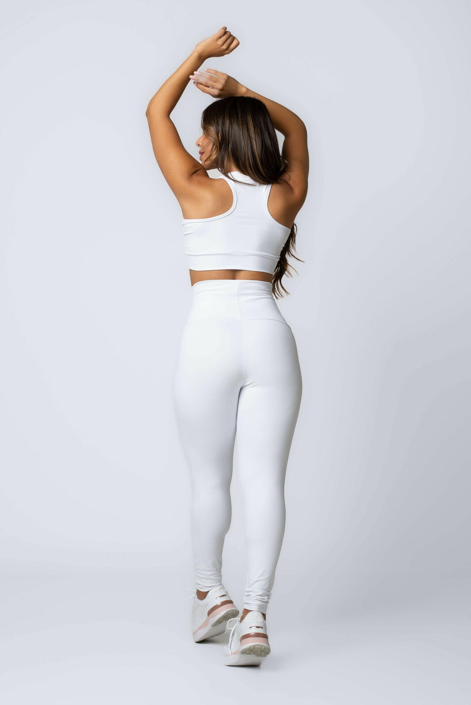 Calça legging 3D cós alto fitness - White Wolf moda feminina