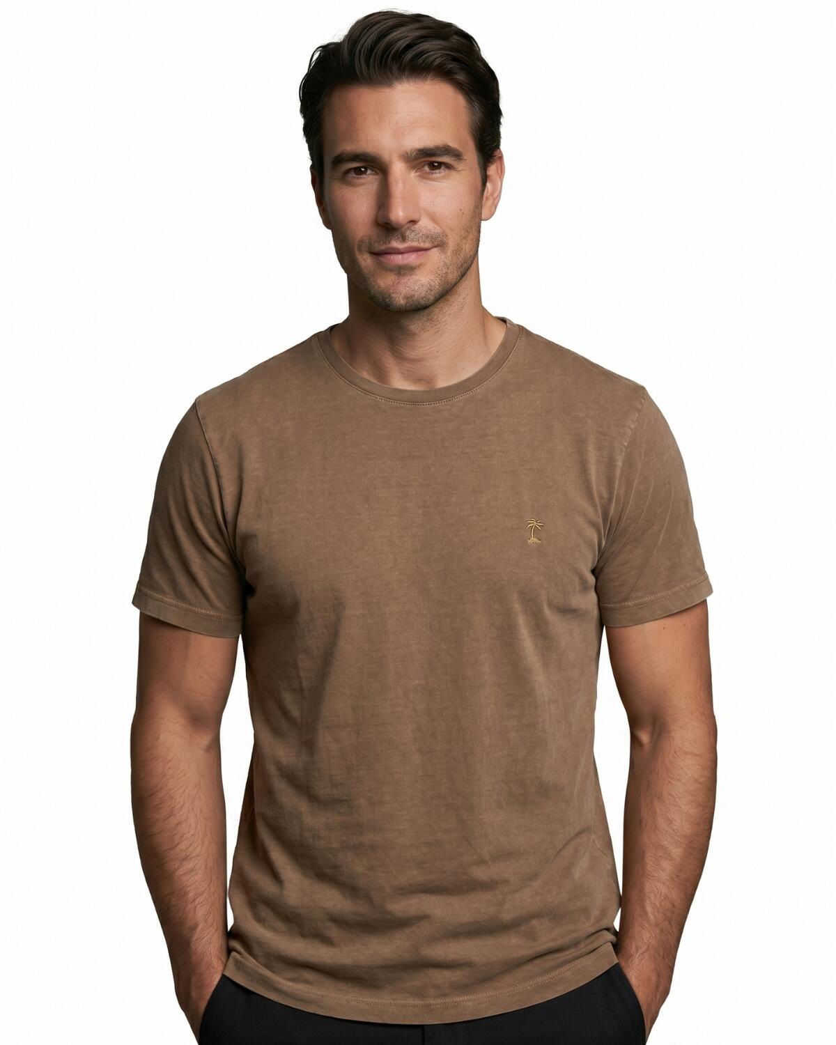 Camisetas Básicas Masculinas de Algodão Nobre