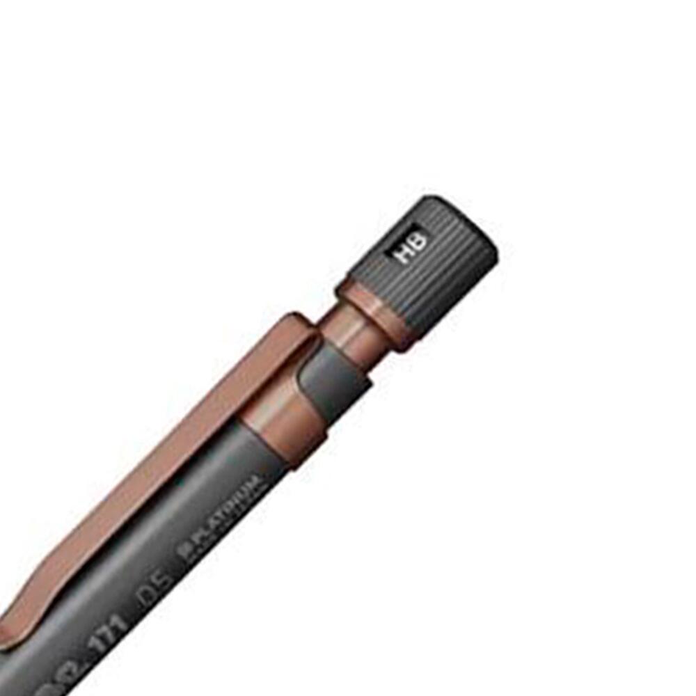 Platinum PRO-USE 171 MSDA-3000B Matita Meccanica Limited Edition: 0.5 Mm, Corpo Nero Opaco E Finiture In Rame, Sistema Anti-rottura Snork!