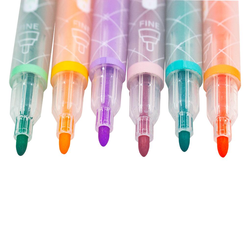 Comprar Kit Marca Texto Dual Highlighter com 6 Cores Pastéis