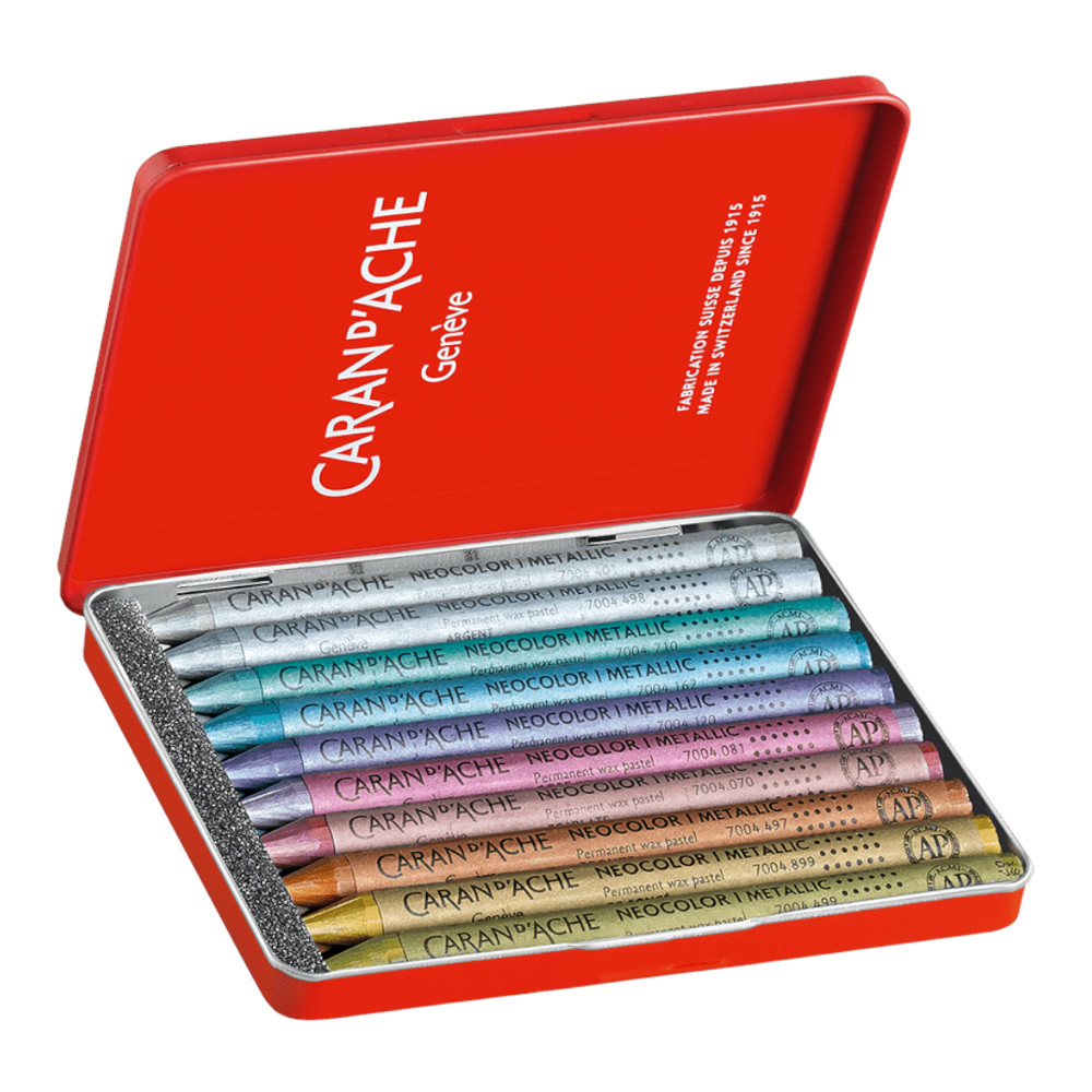 Comprar Giz Pastel Oleoso Caran D'Ache Neocolor I Metálico 10