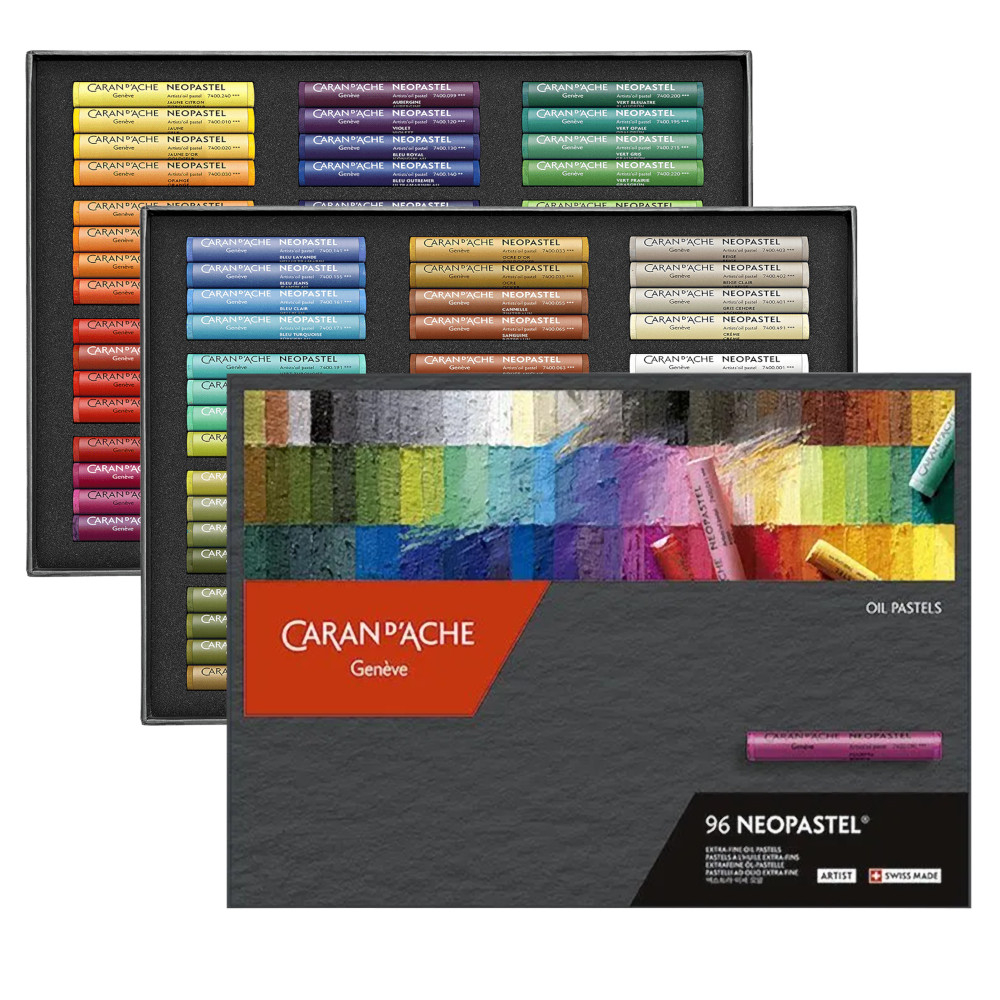 Comprar Giz Pastel Oleoso Caran D'Ache Neopastel com 96 Cores - a