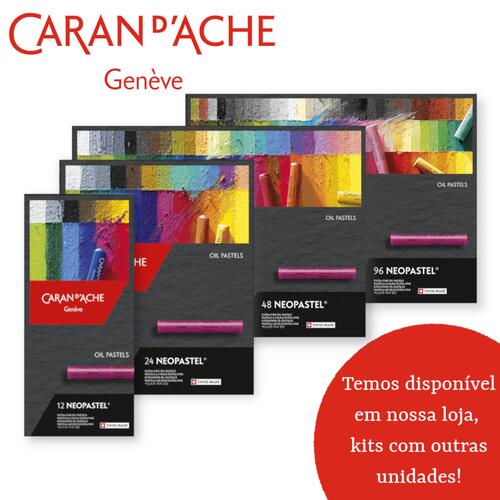 Comprar Giz Pastel Oleoso Caran D'Ache Neopastel com 96 Cores - a