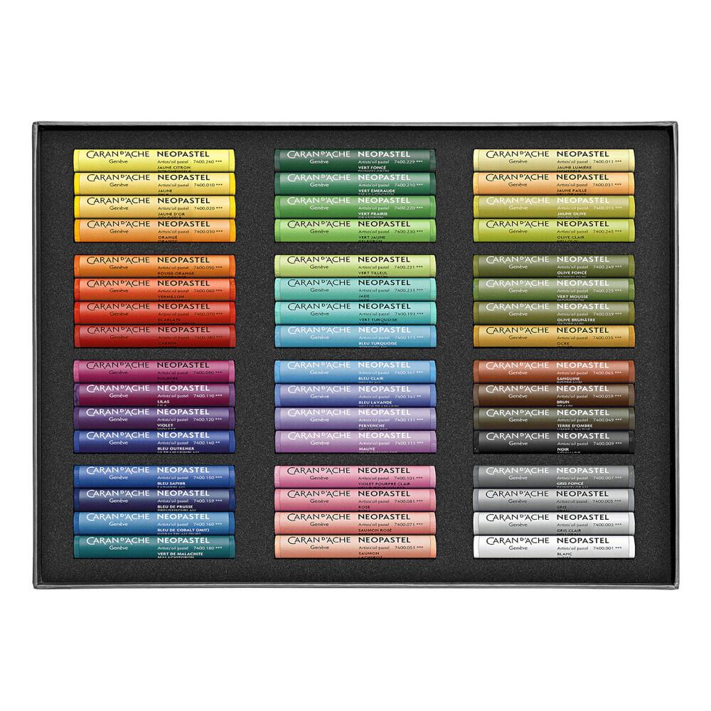Comprar Giz Pastel Oleoso Caran D'Ache Neopastel com 48 Cores - a
