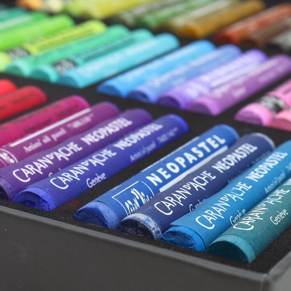 CARAN D'ACHE NEOPASTEL 48色セット Comprar Giz Pastel Oleoso Caran D'Ache Neopastel com 48 Cores - a