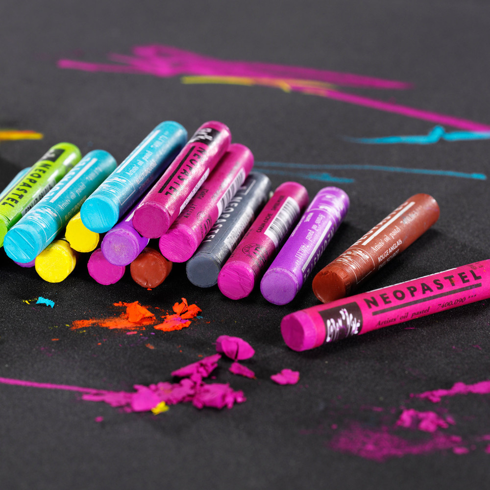Comprar Giz Pastel Oleoso Caran D'Ache Neopastel com 24 Cores - a