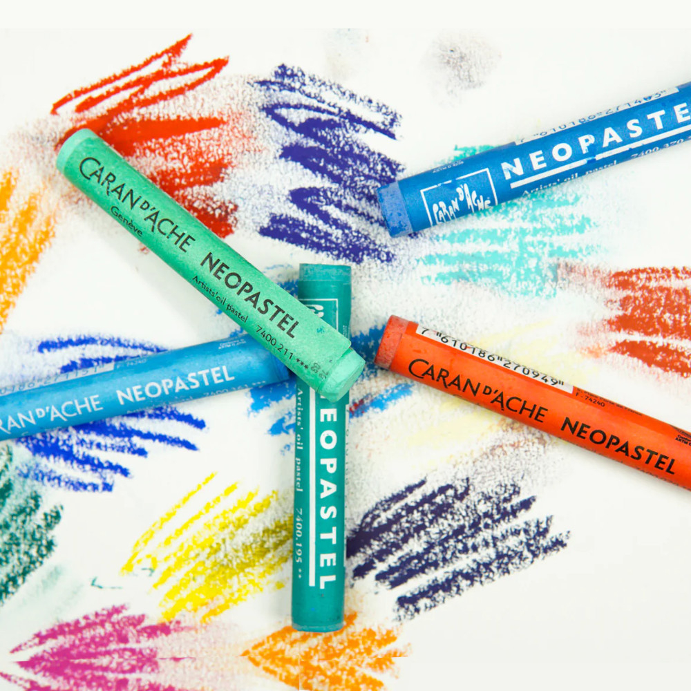 Comprar Giz Pastel Oleoso Caran D'Ache Neopastel com 24 Cores - a