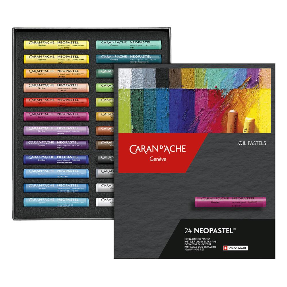 Comprar Giz Pastel Oleoso Caran D'Ache Neopastel com 24 Cores - a