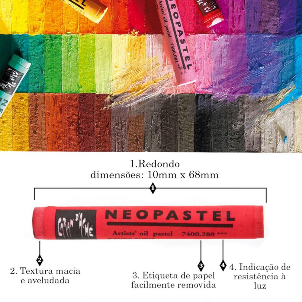Comprar Giz Pastel Oleoso Caran D'Ache Neopastel com 24 Cores - a