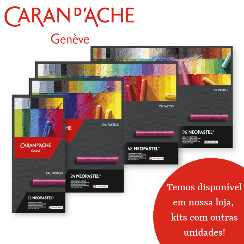 Comprar Giz Pastel Oleoso Caran D'Ache Neopastel com 24 Cores - a