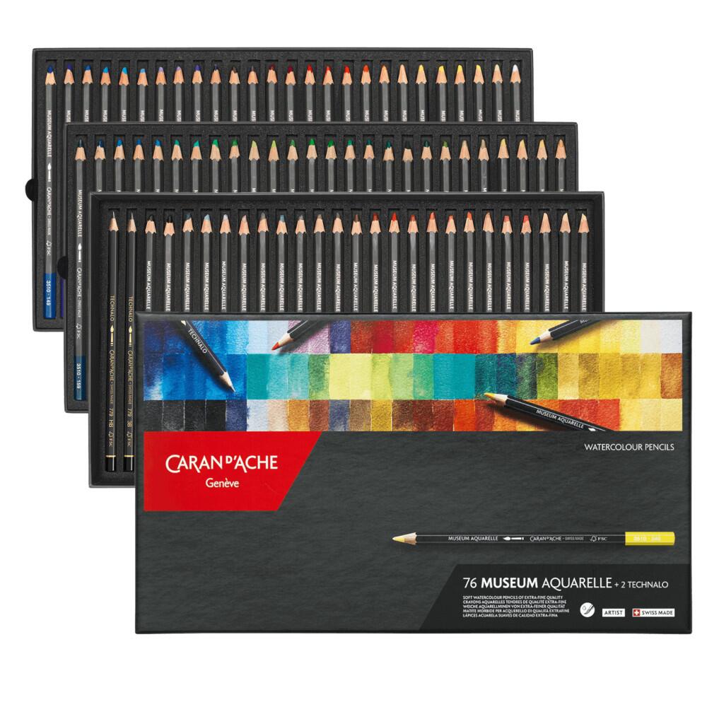 Comprar Lápis de Cor Aquarelável Caran D'Ache Museum 76 Cores - a