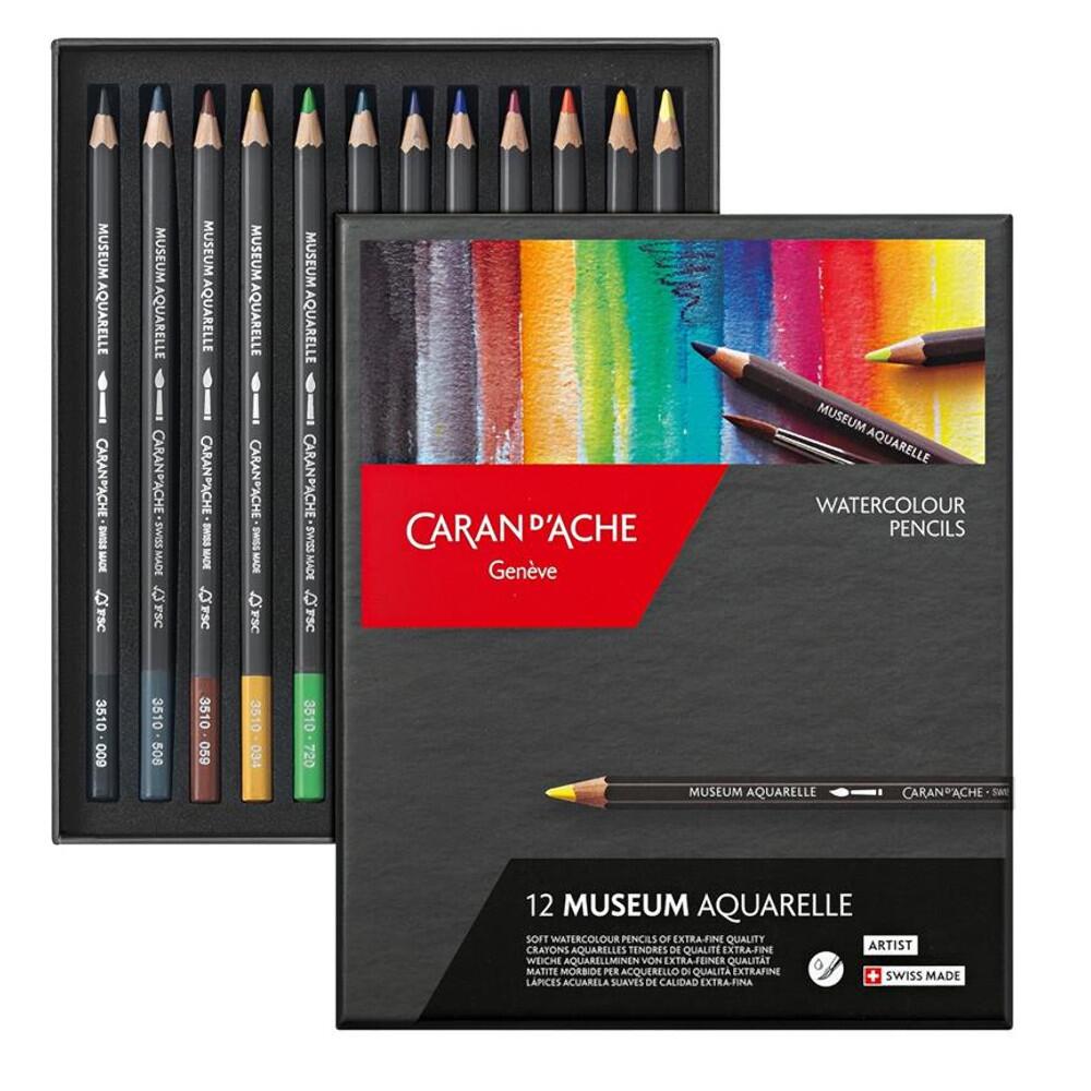 Comprar Lápis de Cor Aquarelável Caran D'Ache Museum 12 Cores - a
