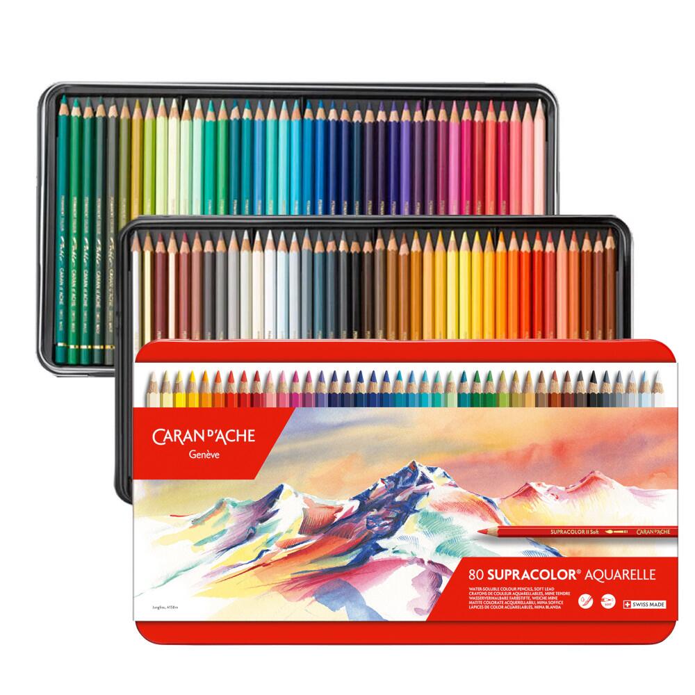 Caran d'Ache Supracolor Soft 80色セット スプラカラーソフト™ – 80色セット 色鮮やかに湧き出る創造性