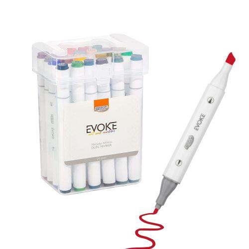 Comprar Marcador Artístico BRW Evoke Dual Marker DM2400 24 cores