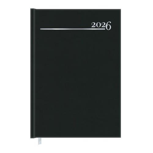 Comprar Agenda 2026 Redoma Costurada Diária Safira Preta 138x200mm