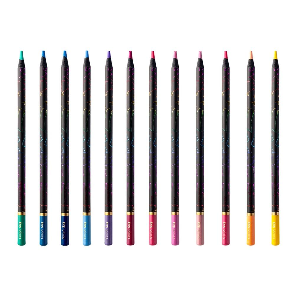 Comprar Lápis de Cor Tris Vibes 12 Cores Noturna Tons Frios e
