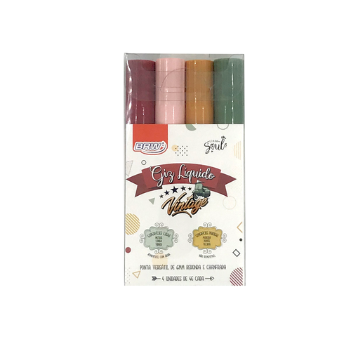 Giz Líquido BRW 6mm Vintage Soul 4g 4 cores