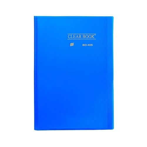 Pasta Catálogo Ofício Yes 40 Envelopes BD40S Clear Azul