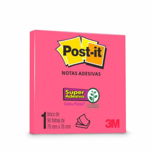 Bloco Adesivo Post-It 3M 76x76mm 90 Folhas