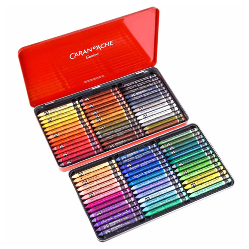 画材 CARAN D'ACHE 84 NEOCOLOR II Pastels Caran d'Ache Neocolor II - Assorted Set of 84 – Opus Art Supplies