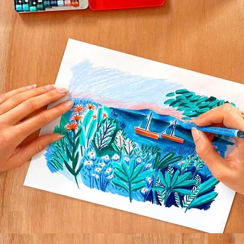 Comprar Giz Pastel Aquarelável Caran D'ache Neocolor II 84 Cores