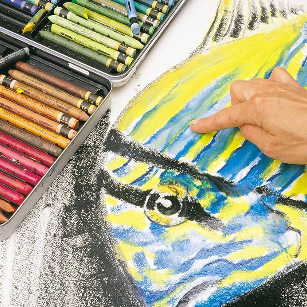 夜子【美品】Caran d'Ache Neocolor II 84色セット Comprar Giz Pastel Aquarelável Caran D'ache Neocolor II 84 Cores