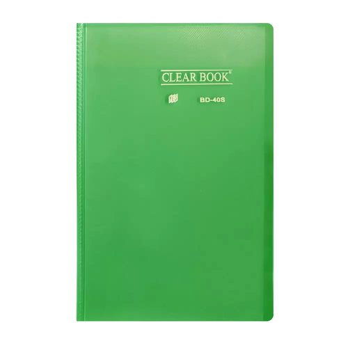 Pasta Catálogo Ofício Yes 40 Envelopes BD40S Clear Verde
