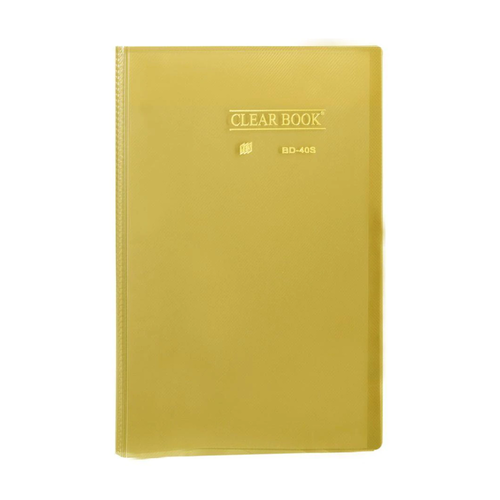 Pasta Catálogo Ofício Yes 40 Envelopes BD40S Clear Amarelo