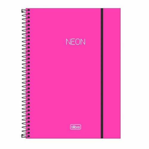 Caderno Universitário Tilibra Espiral 80Fls Neon
