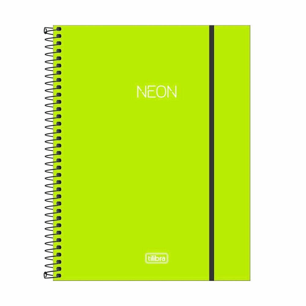 Caderno Universitário Tilibra Espiral 80Fls Neon