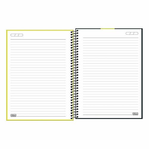 Caderno Universitário Tilibra Espiral 80Fls Neon