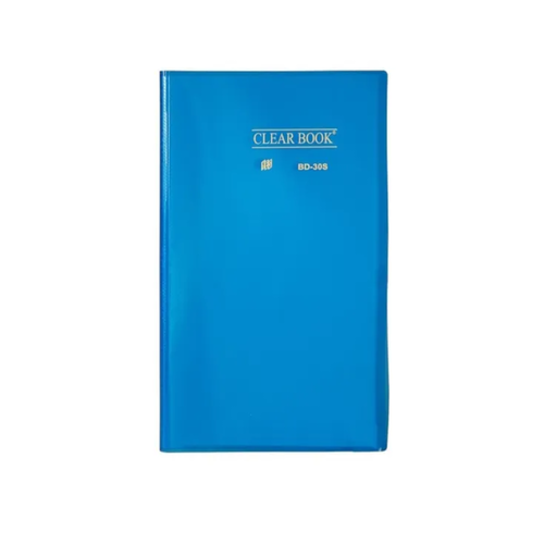 Pasta Catálogo Ofício Yes 30 Envelopes BD30S Clear Azul
