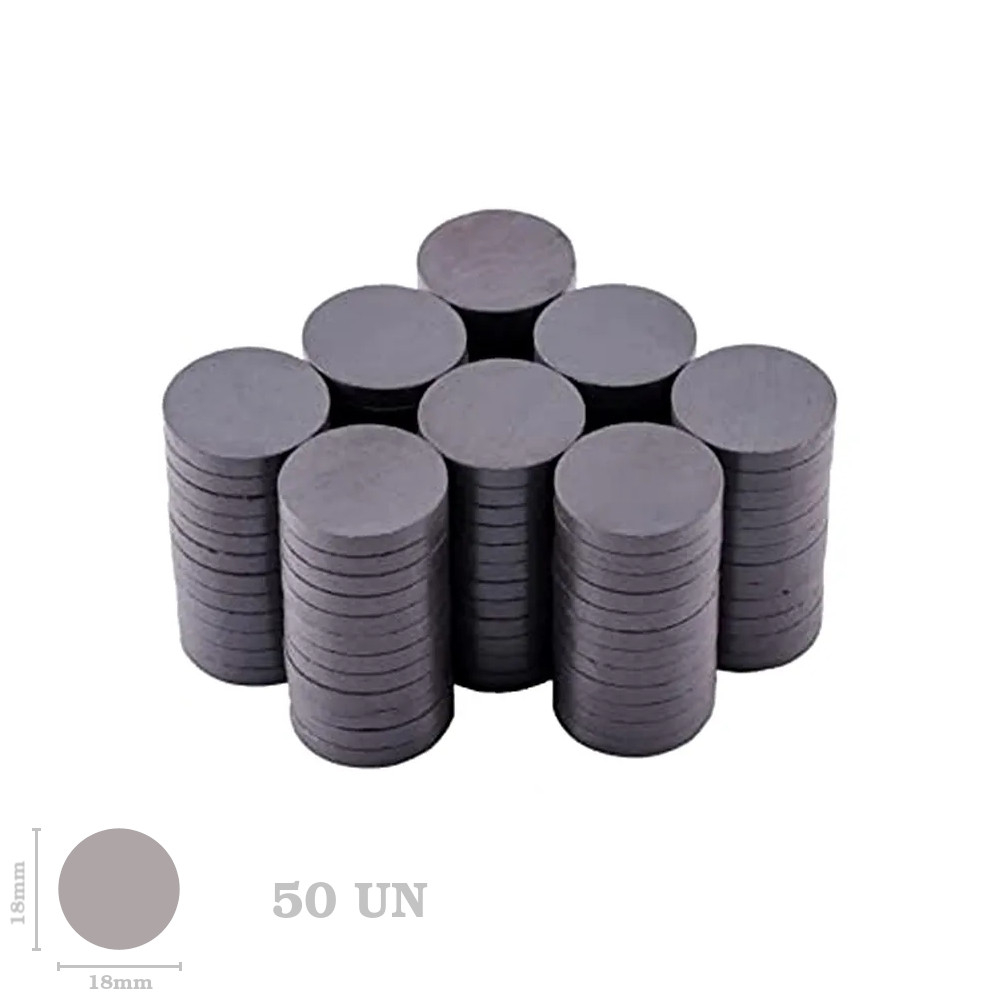 Comprar Imã Redondo 18mm Kit com 50 unidades Preto 14878-06 - a partir ...