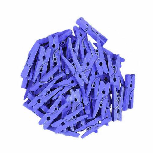 Mini Prendedor Madeira 2,5cm com 100 Unidades