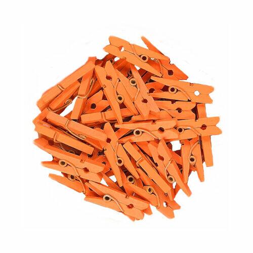 Mini Prendedor Madeira 2,5cm com 100 Unidades