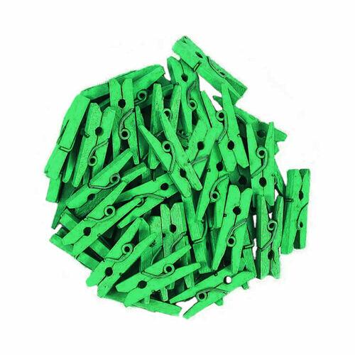 Mini Prendedor Madeira 2,5cm com 100 Unidades