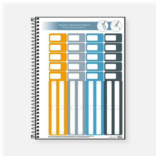 Caderno Executivo Tilibra Espiral Cambridge 80 Folhas Preto