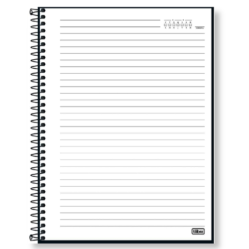 Caderno Executivo Tilibra Espiral Cambridge 80 Folhas Preto
