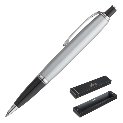 Caneta Esferográfica Crown Talent Chrome YW19705S Prata